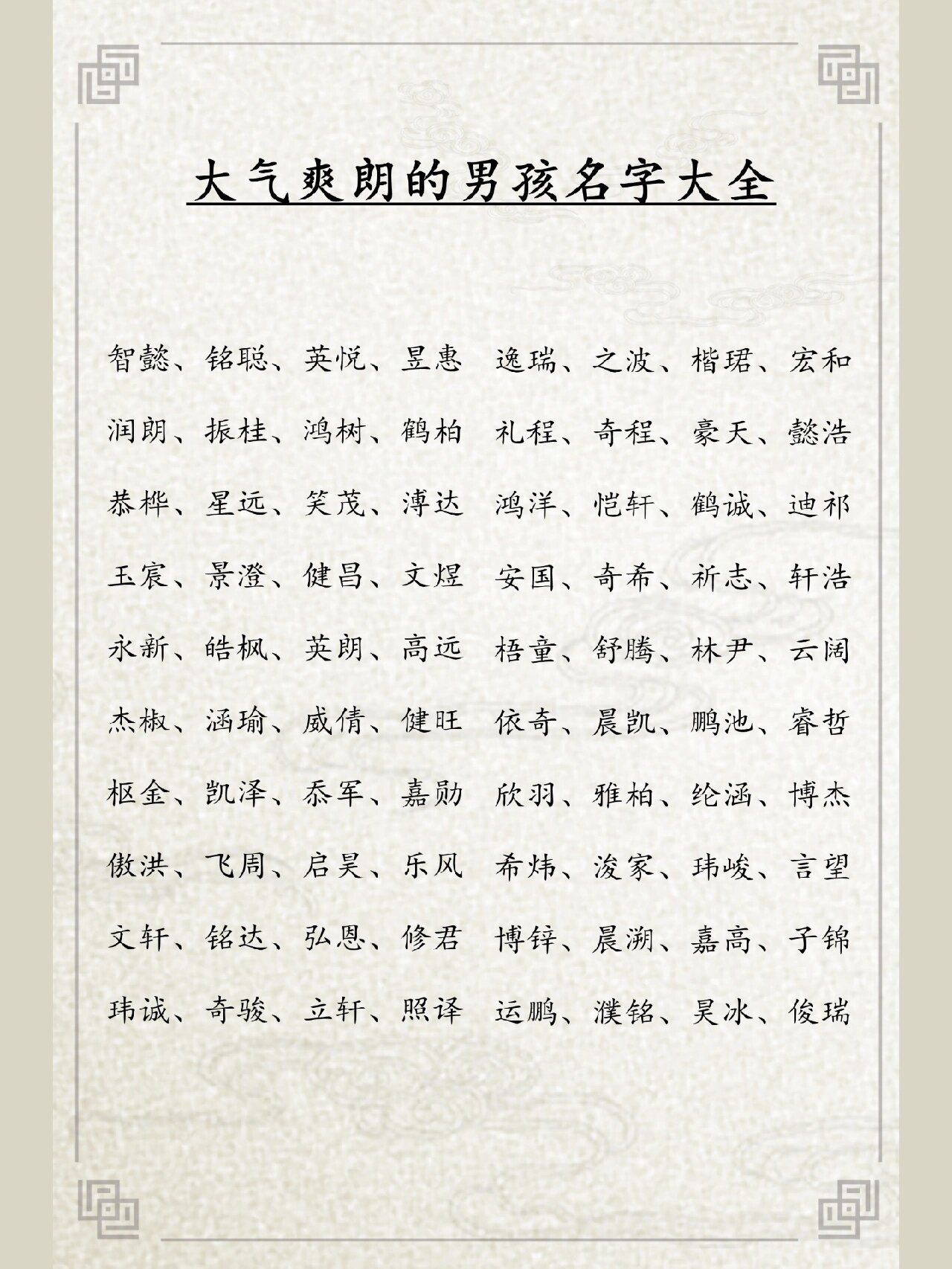 名字大全男孩取名字(名字大全男孩取名字兔年)