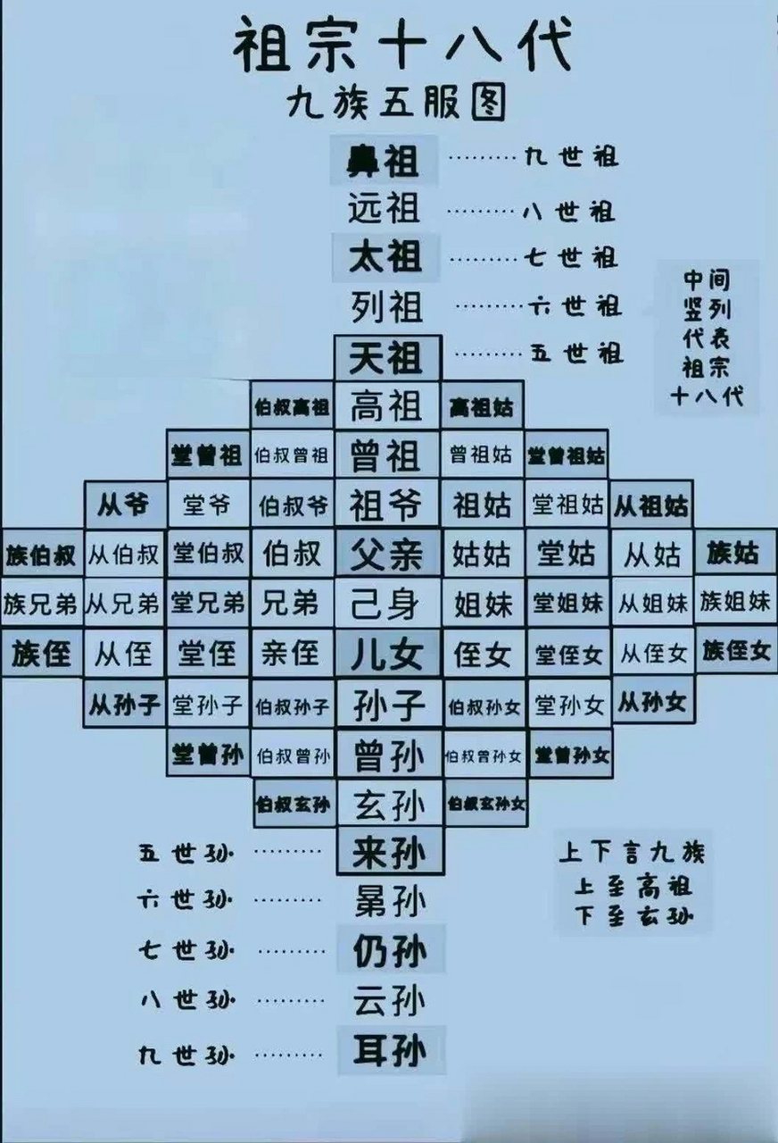 学生族谱(族谱内容参考)
