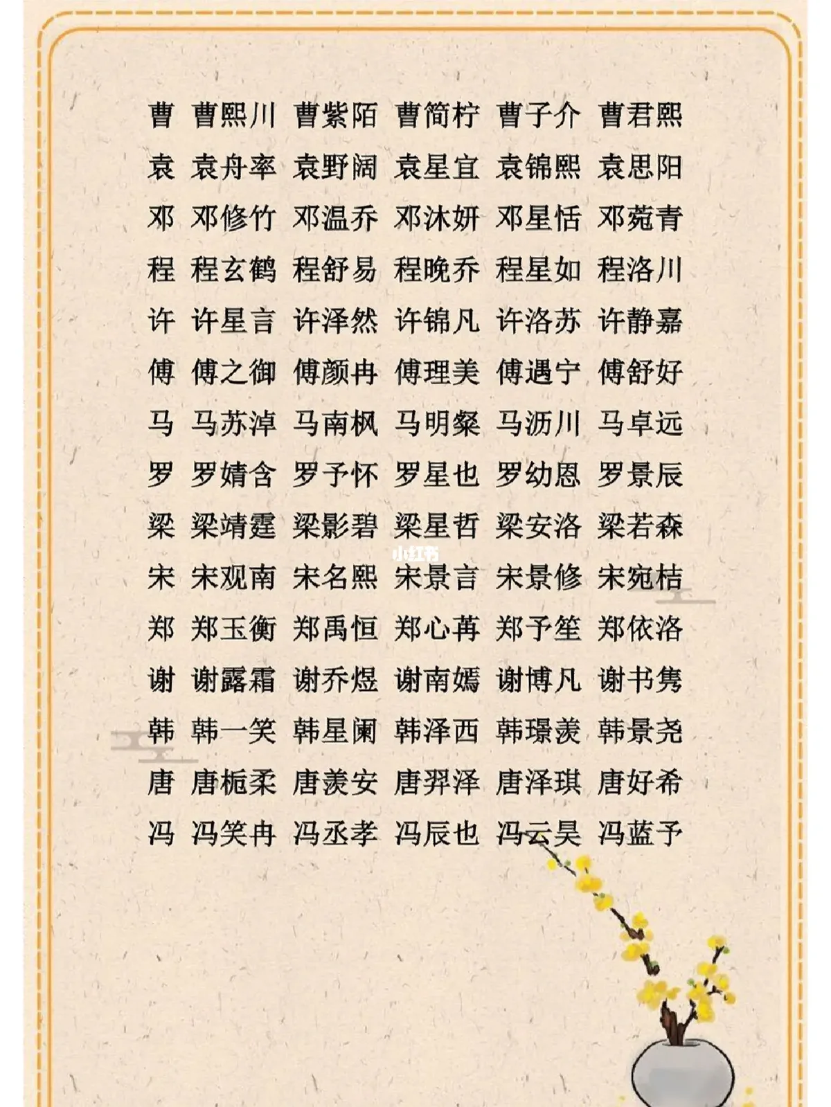百家姓名字全部大全免费查询 百家姓名字全部大全免费查询