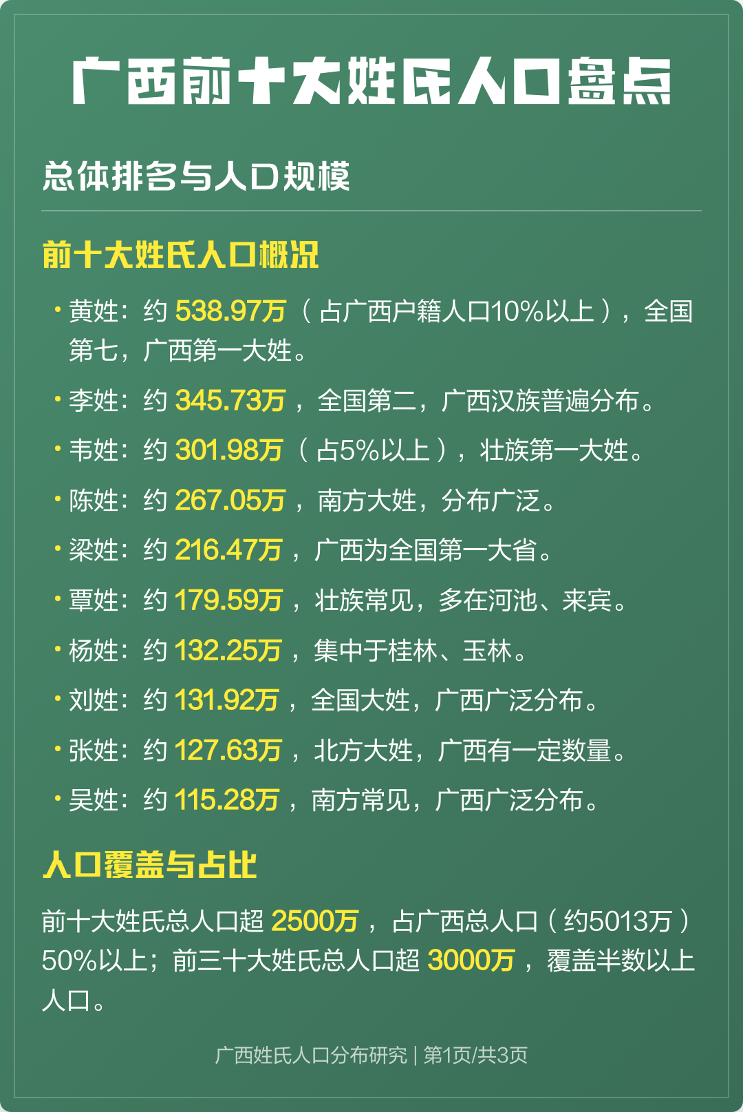 苍南县姓氏人口排名 苍南县姓氏人口排名