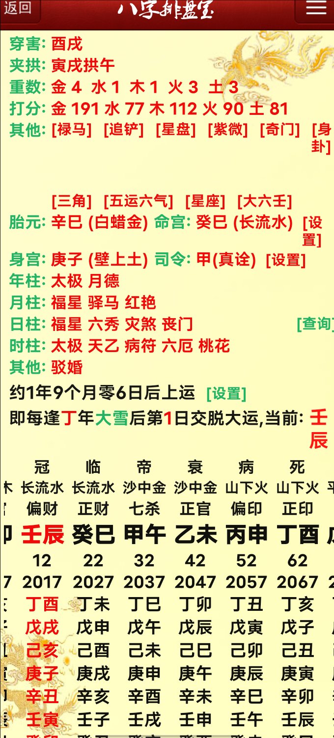 八字命理看命运