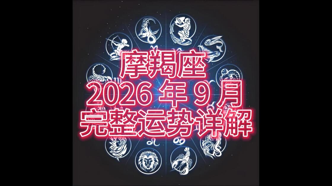 摩羯座本月整体运势