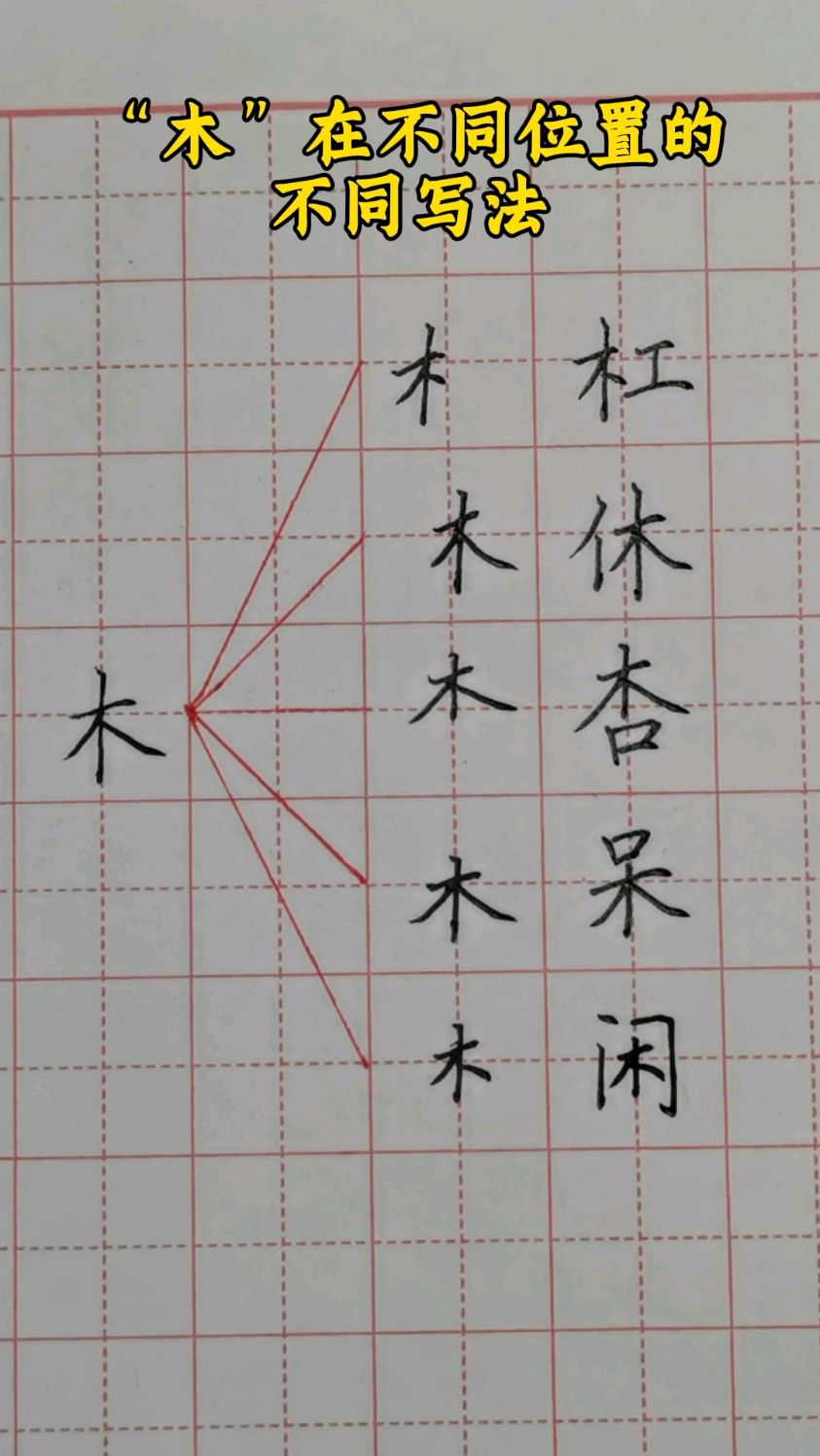 占卜测字木字
