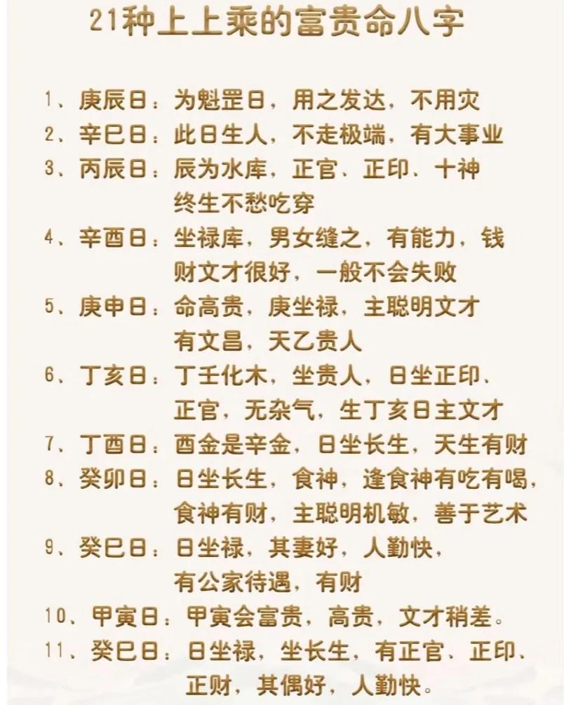命运八字测算表