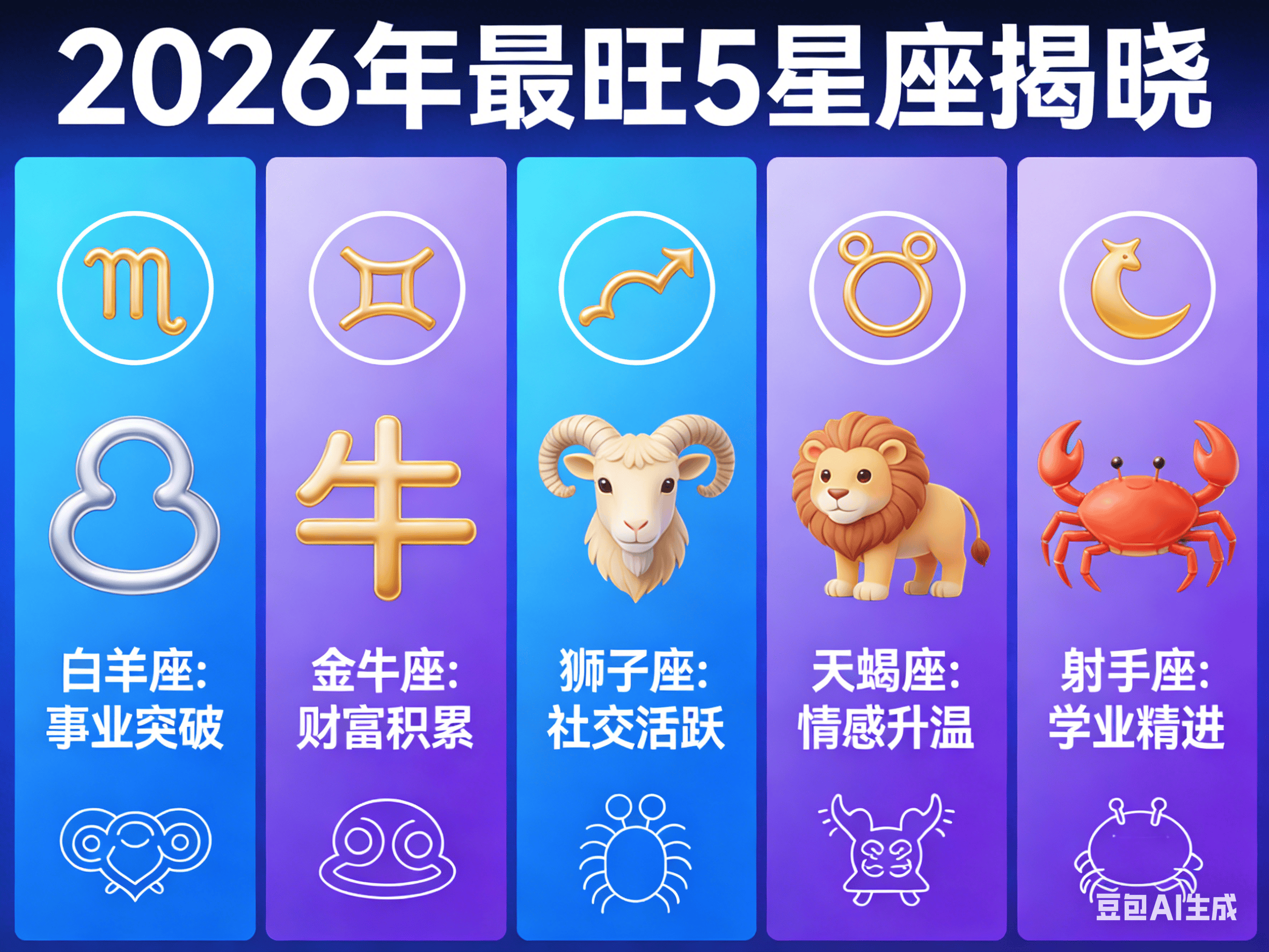 2026年星座运势红黑榜最新 2026年星座运势红黑榜最新