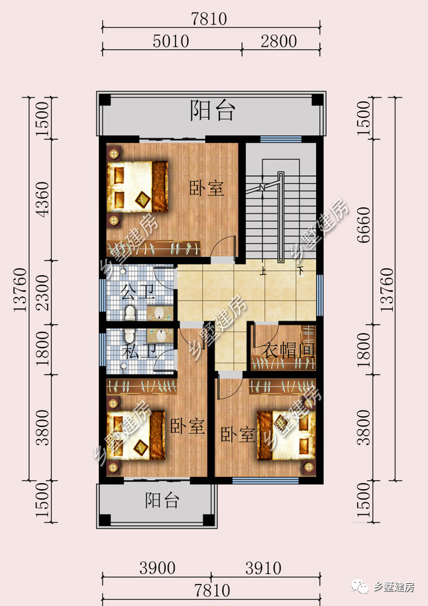 二层农村自建房图纸50平