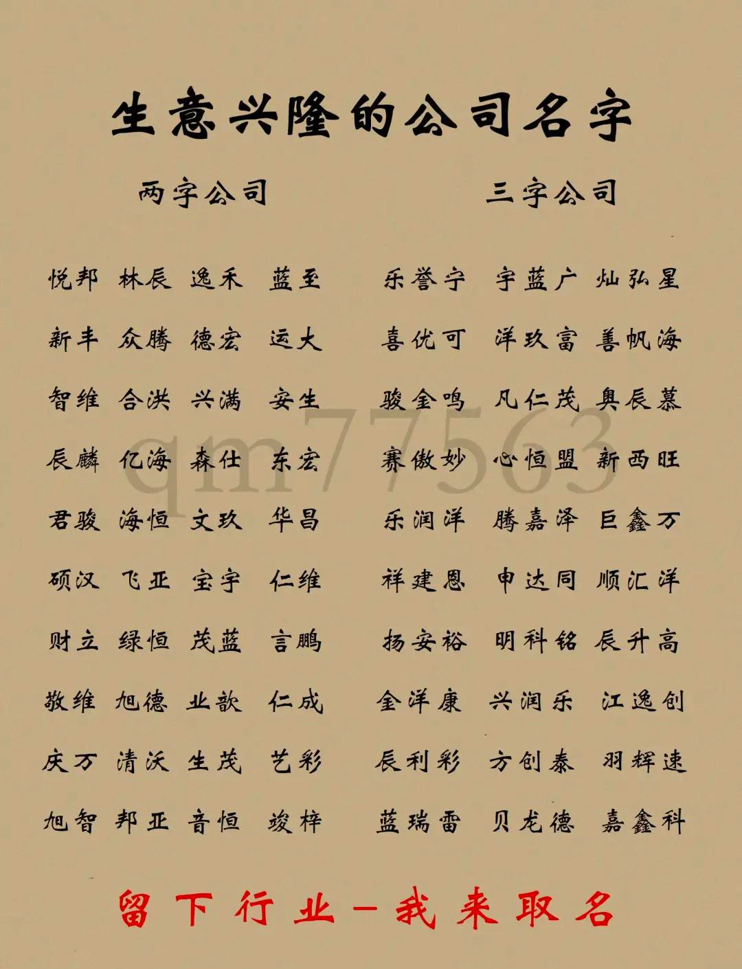 建筑公司起名字大全免费