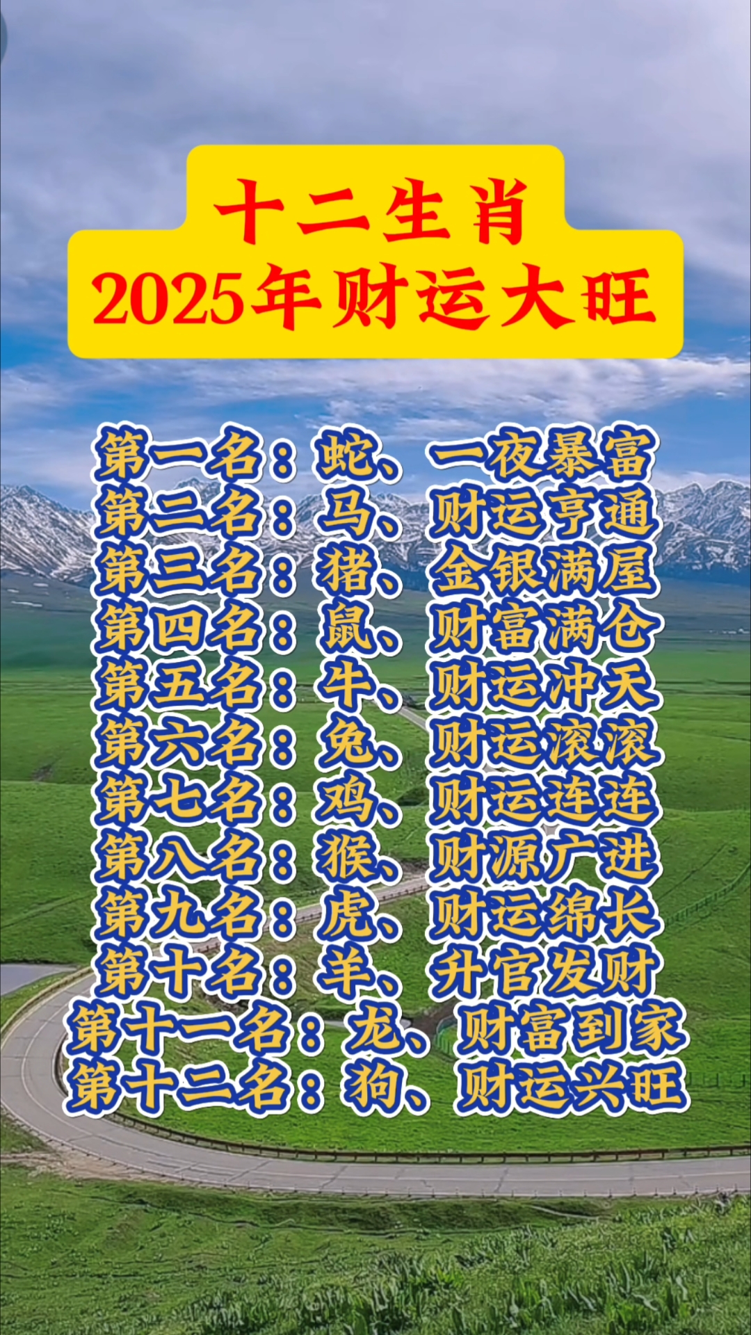 十二生肖预算