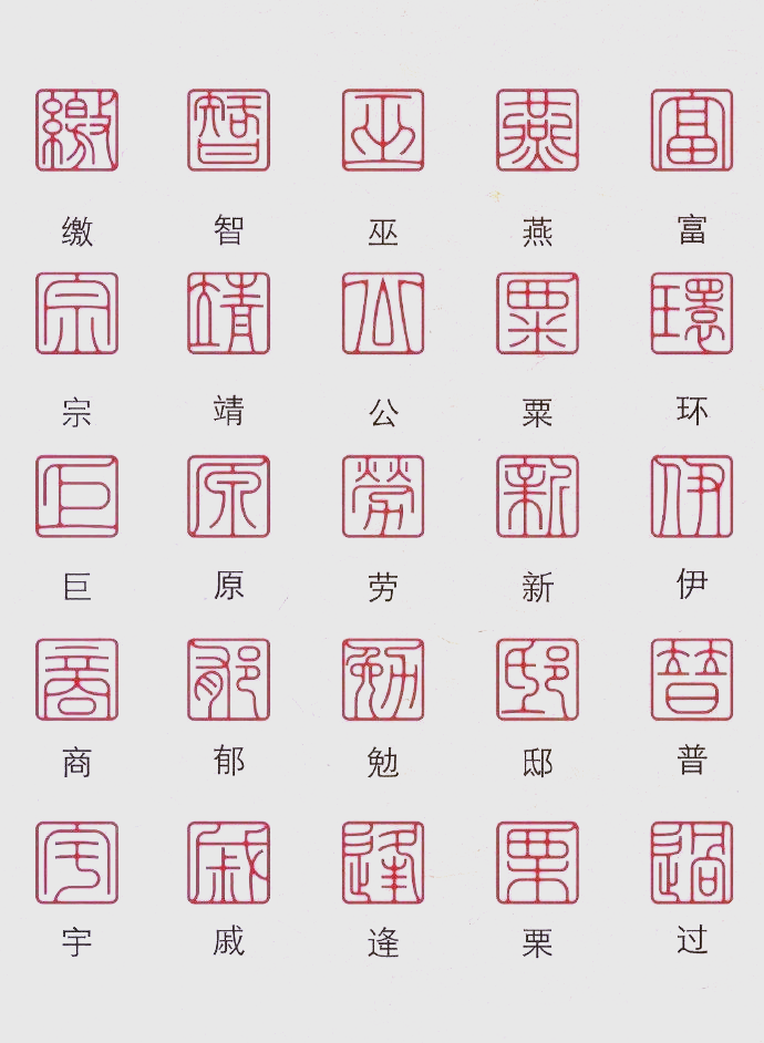 繁体字百家姓书法字帖