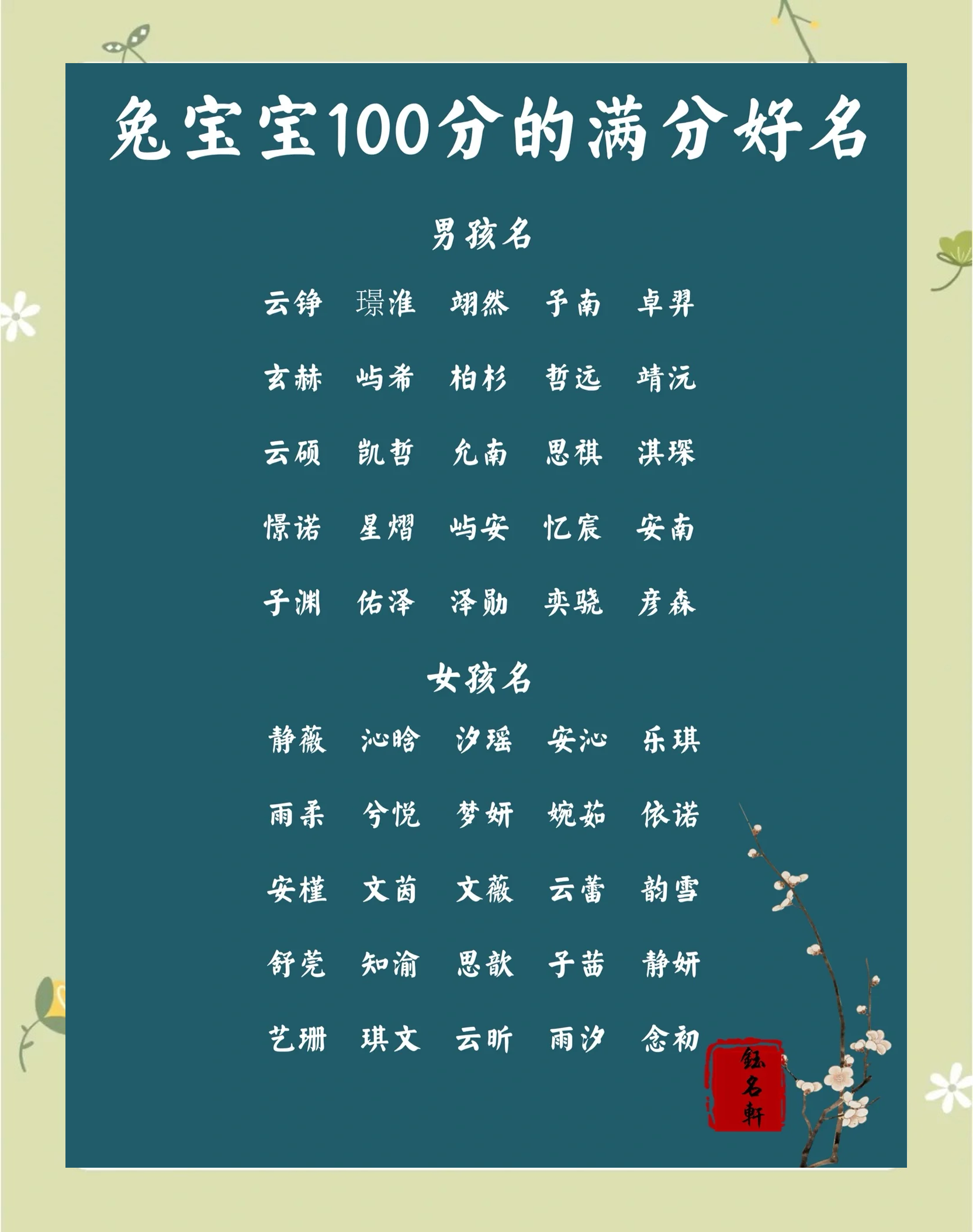 起名字男孩生辰八字起名免费