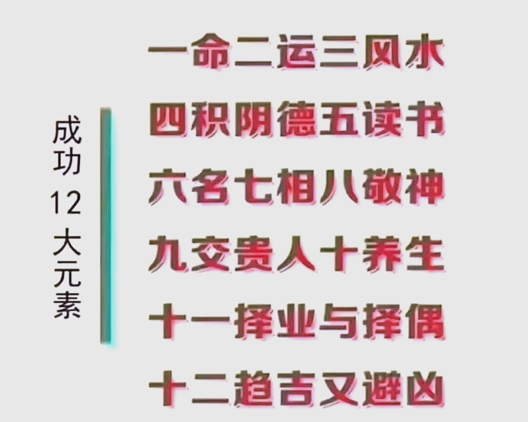 当下运势要素 当下运势要素