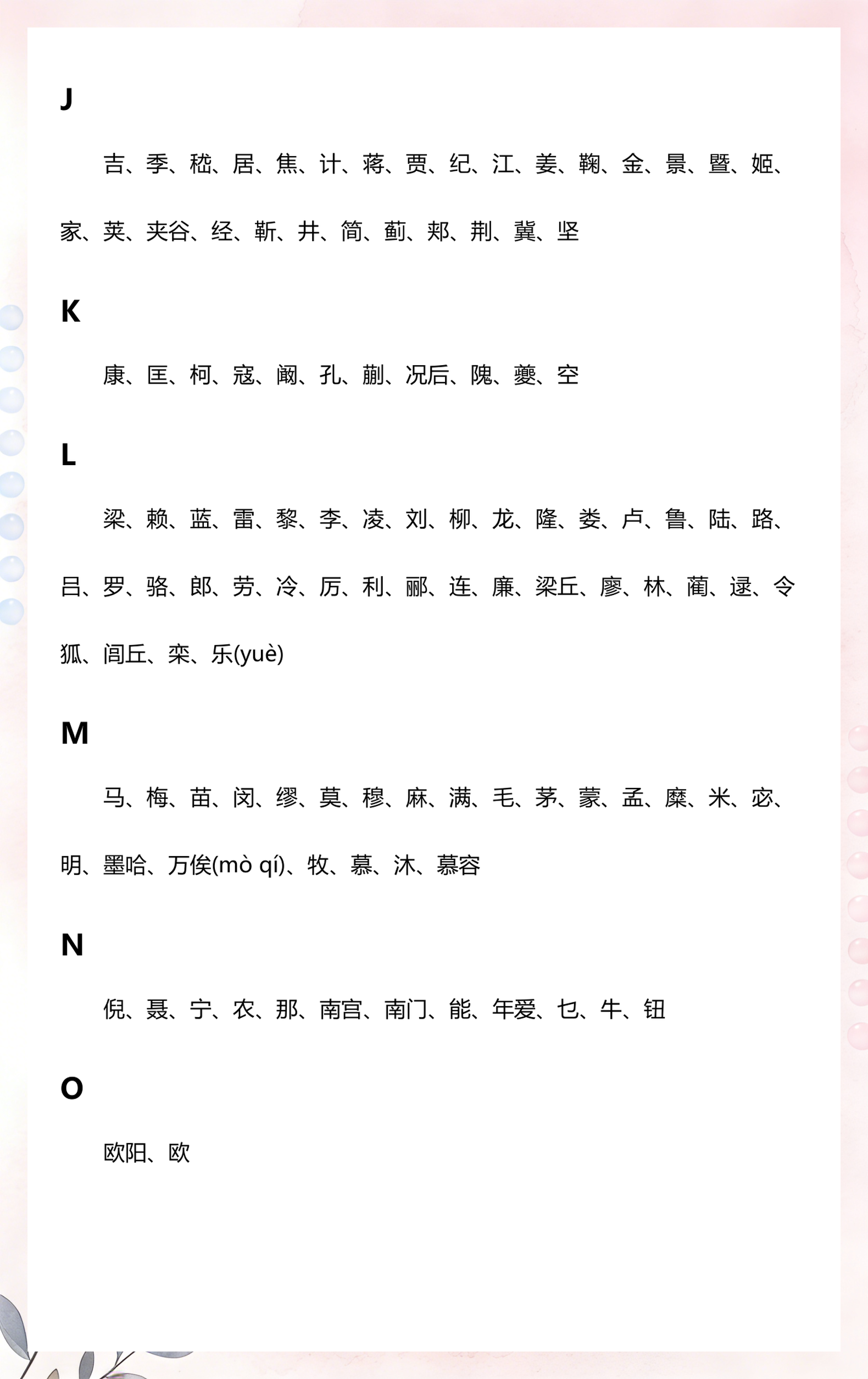 百家姓排序规律(百家姓排名顺序是按什么来的) 百家姓排序规律(百家姓排名顺序是按什么来的)
