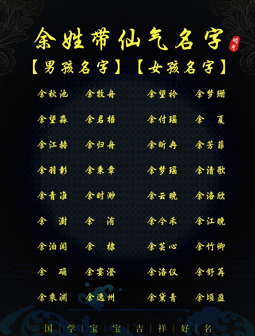 百家姓姓余的(百家姓姓余的有几种写法)