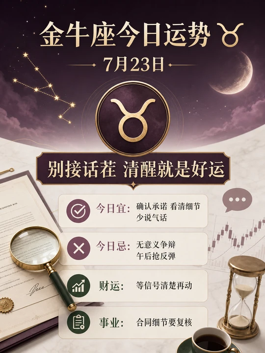 金牛座每日运势免费查询(金牛座每日运势查询2025)