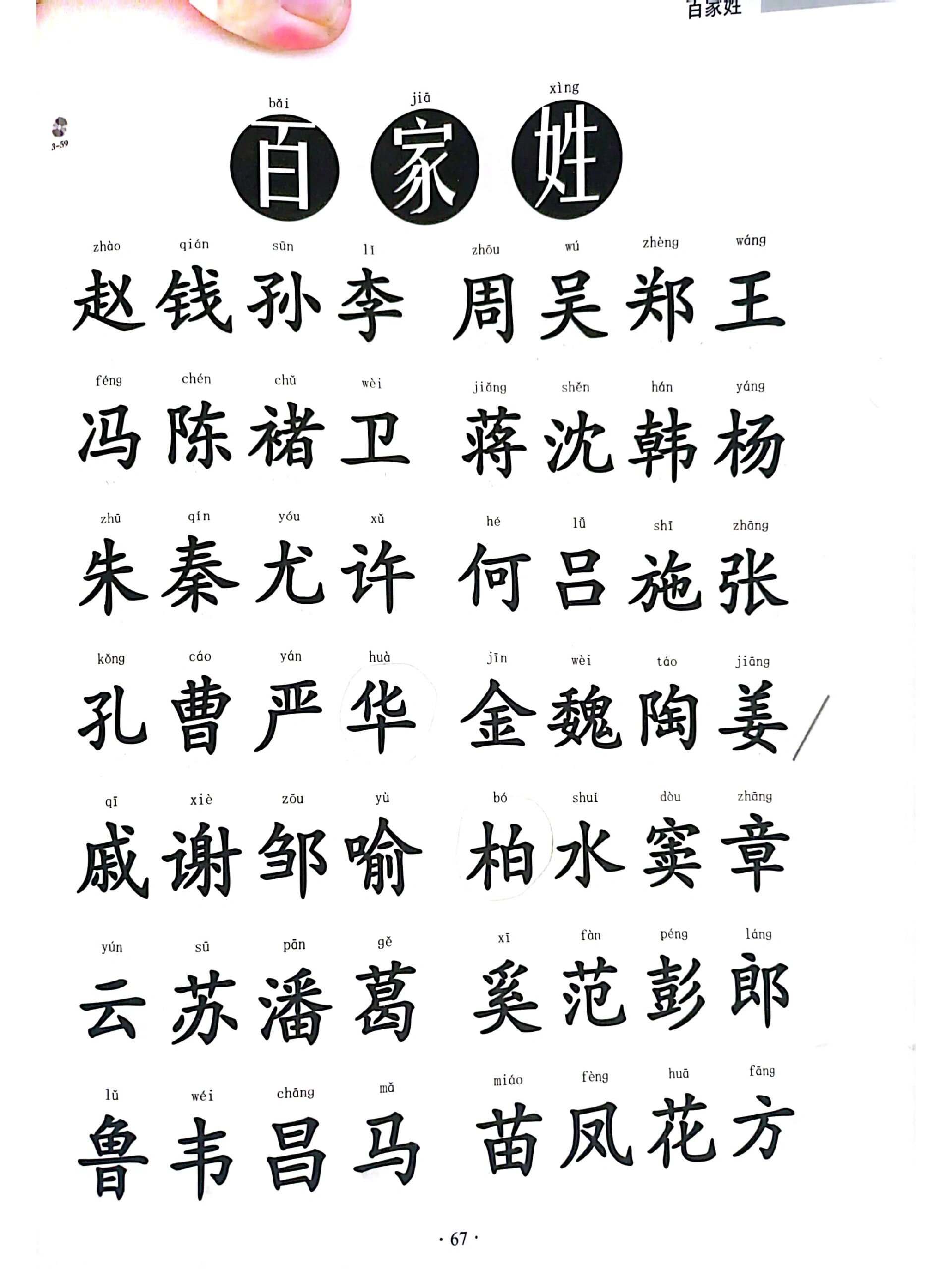 百家姓拼音完整版免费(百家姓拼音全文正版pdf)