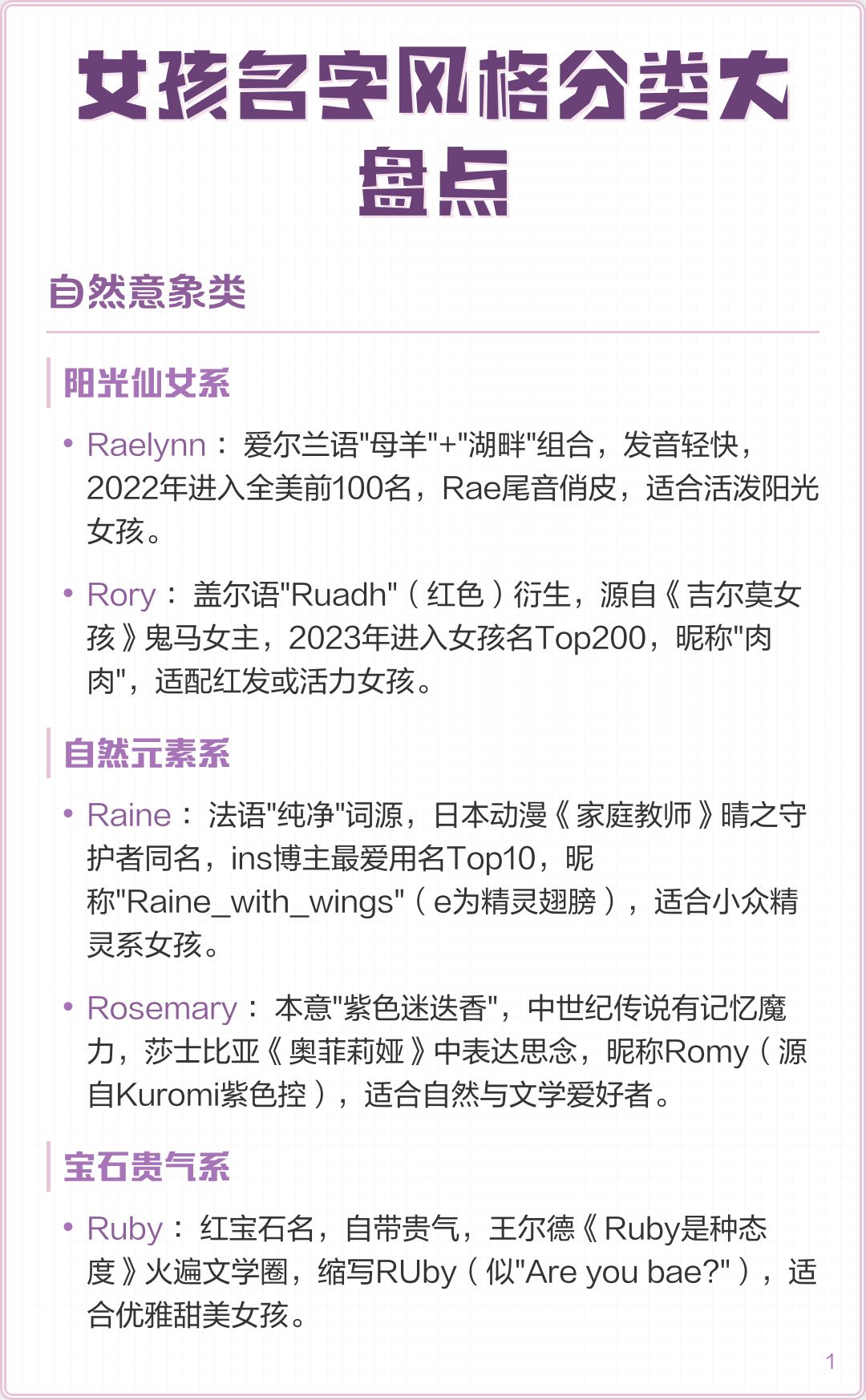 2022起名字女孩(2022年女孩名字简单大方洋气)