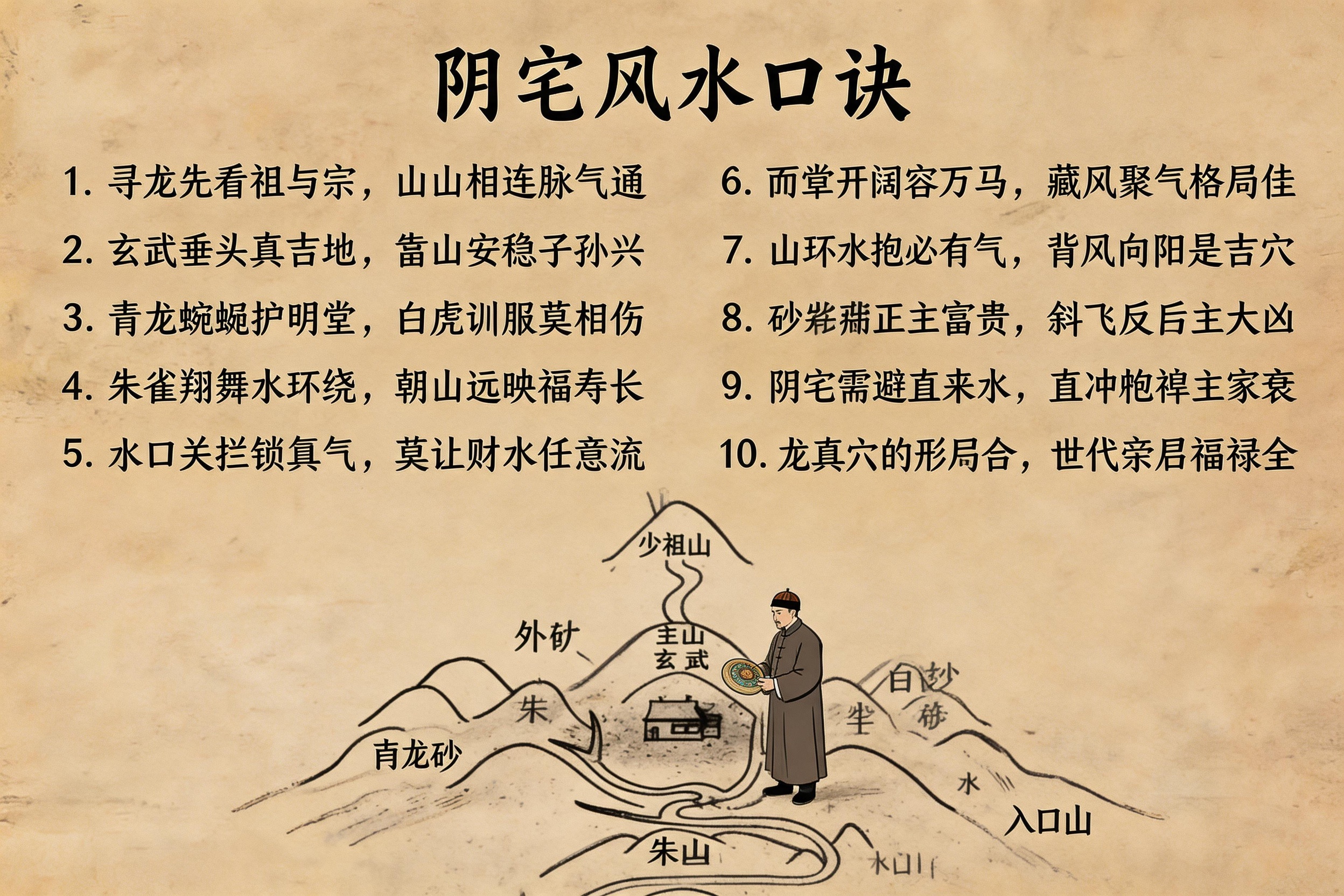 阴宅风水俗语诀(阴宅风水不传之秘)