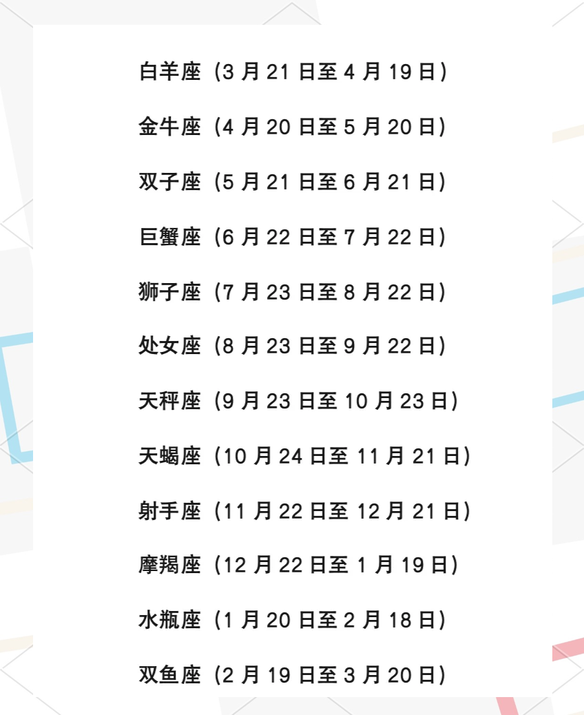 星座每日运程(星座每日运程运势)