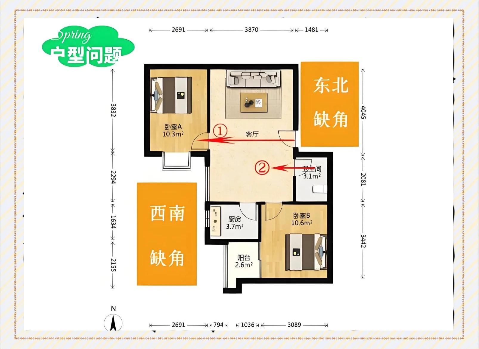 九宫格看房子缺角(九宫格缺角怎么化解)