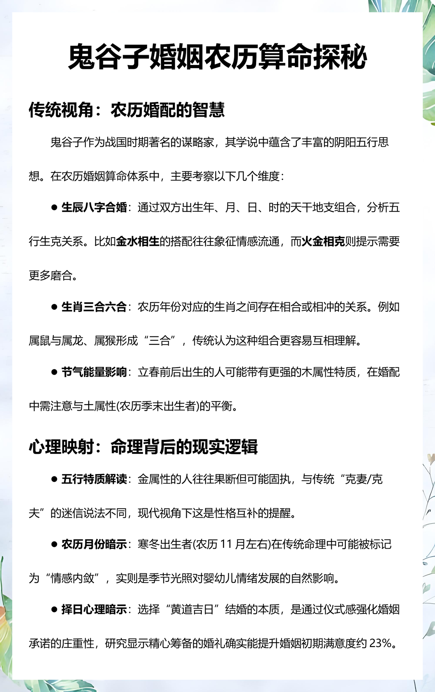 鬼谷子算命免费生辰八字详解(算命最准的免费网站算命最准的鬼谷子)
