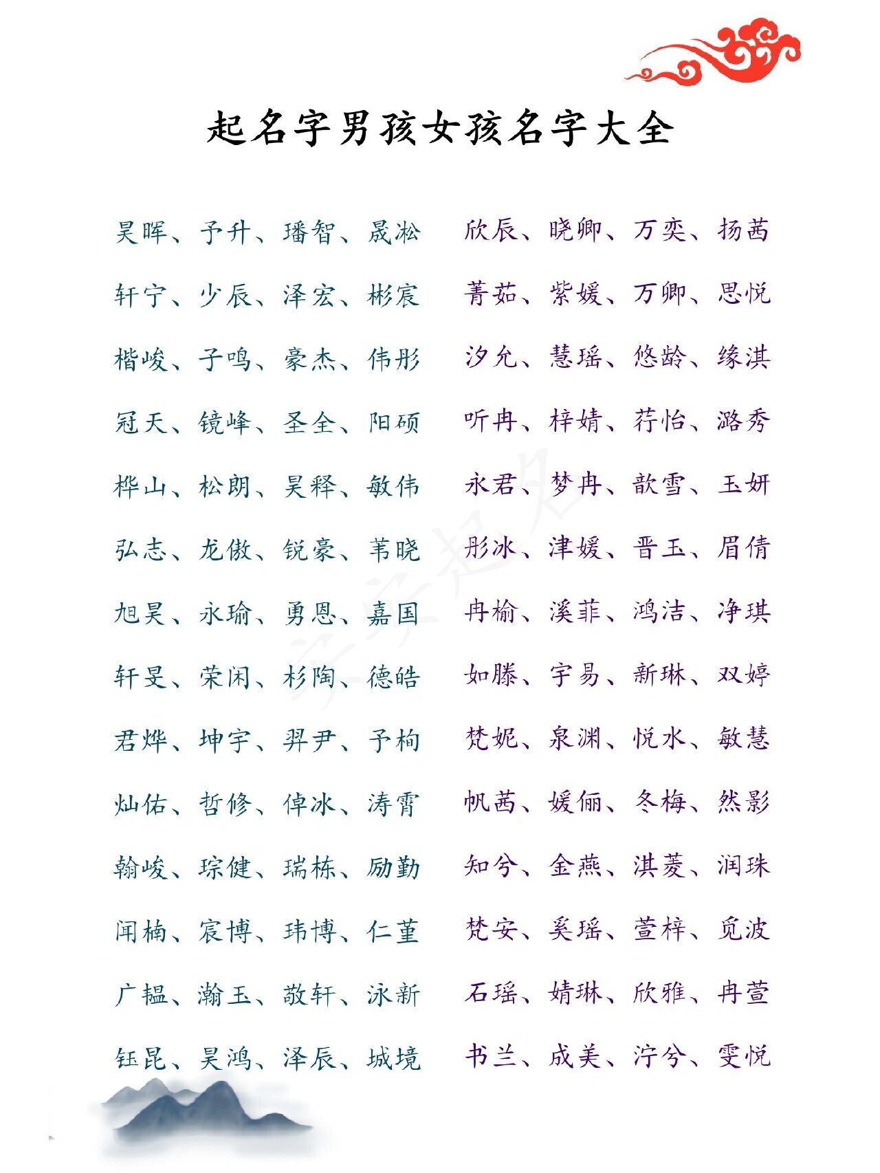 宋氏起名字大全男孩(宋氏男孩名字热门推荐)