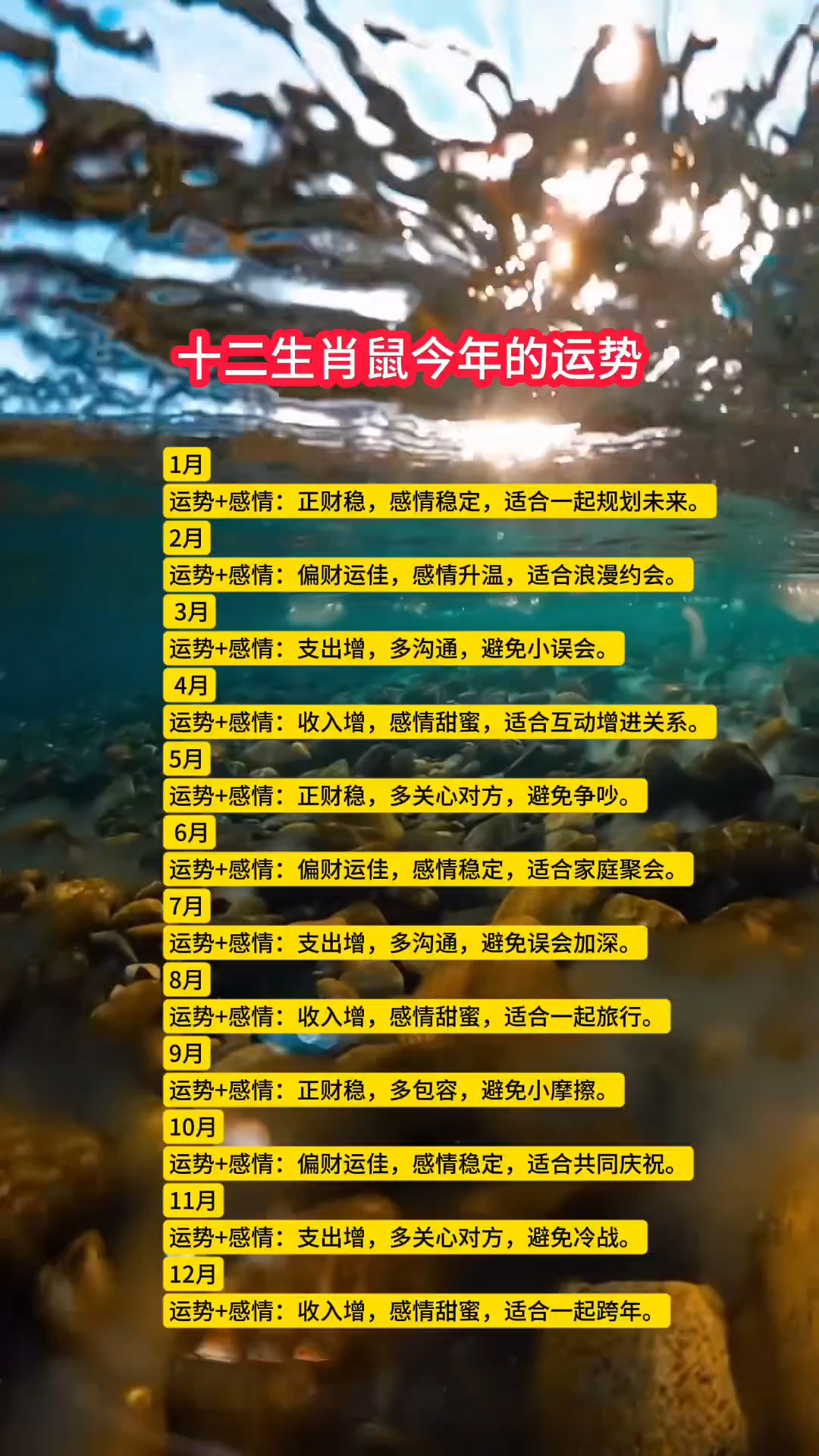今年运势(今年运势不好的几个属相)