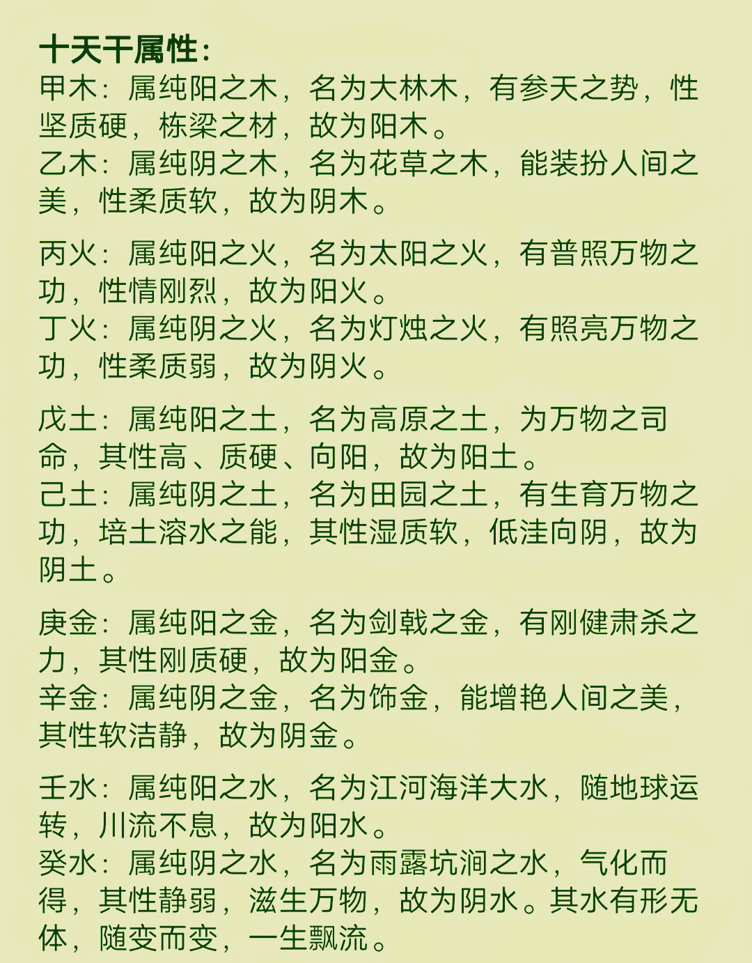 八字命理基础知识十天干喜忌详解(八字命理基础知识十天干喜忌详解?)