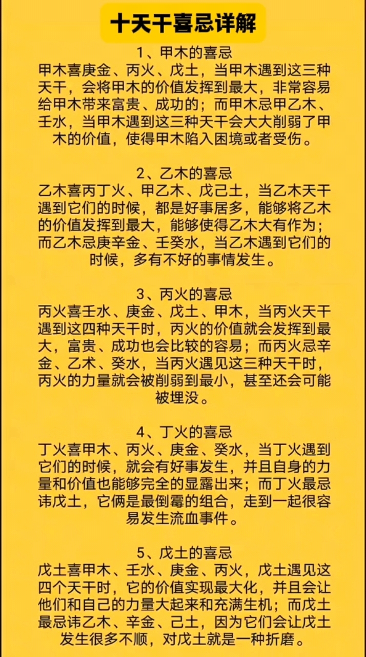 八字十天干性格最准(八字十天干代表的事物以及类象)