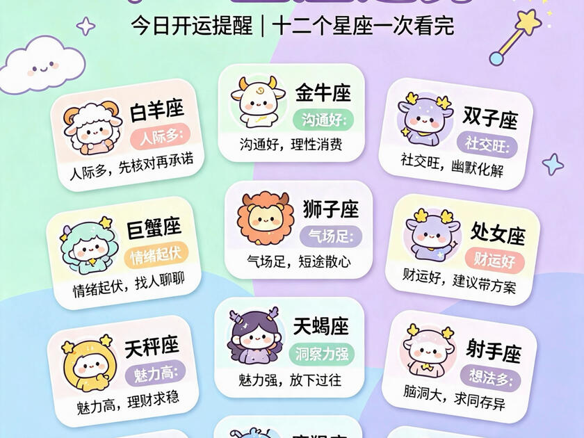 星簌星座每日运势查询(星座运势每日更新查询2023年)