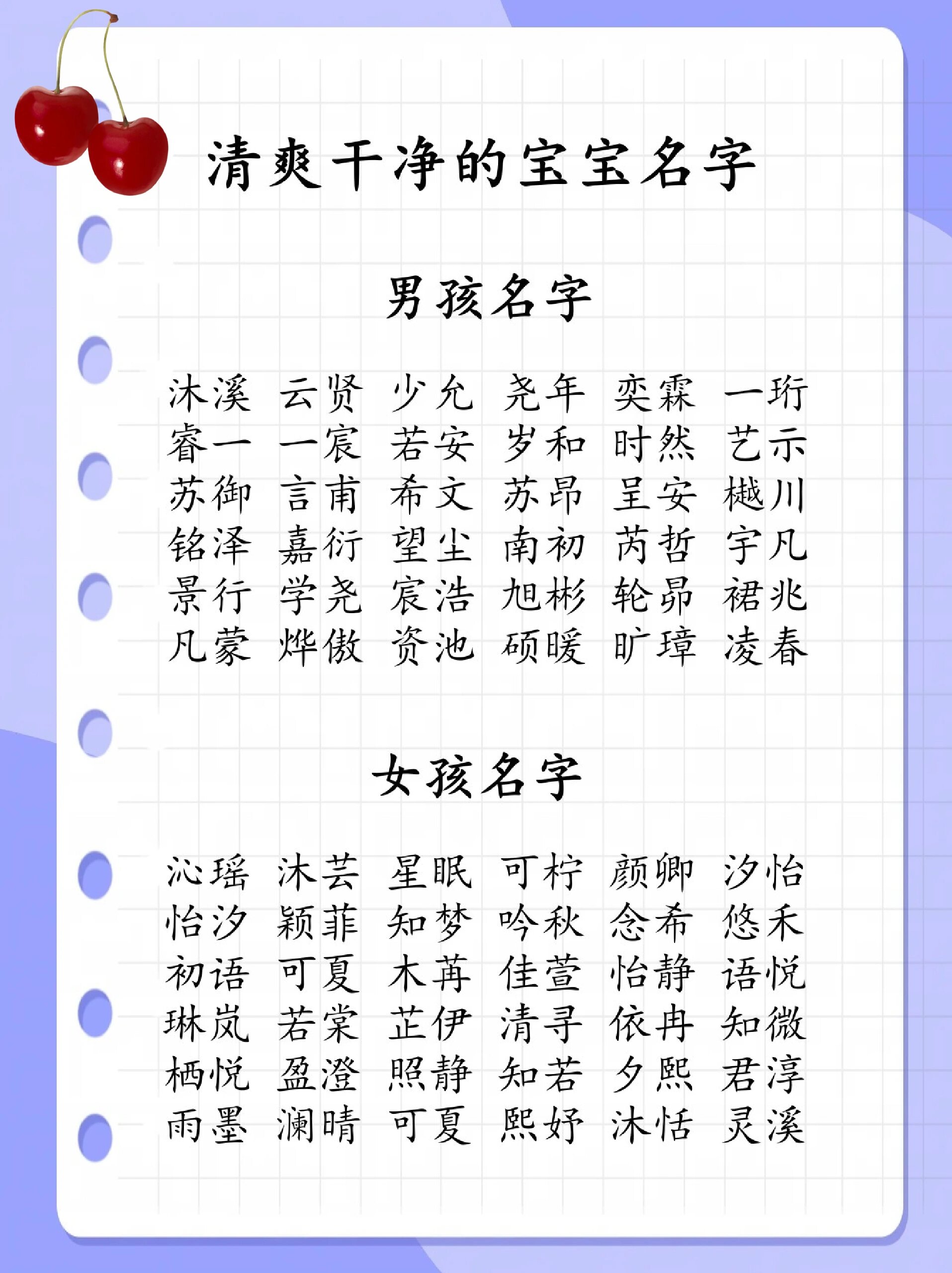 潘姓名男生女生(潘姓女孩名字有木)
