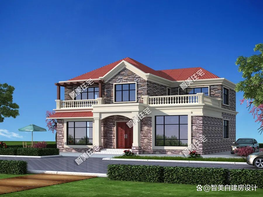 三间二层农村自建房设计图(三间二层农村自建房设计图配筋)