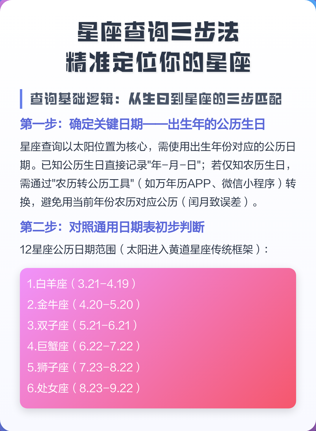 星座查询精准查询表(星座查询表十二星座日期划分) 星座查询精准查询表(星座查询表十二星座日期划分)