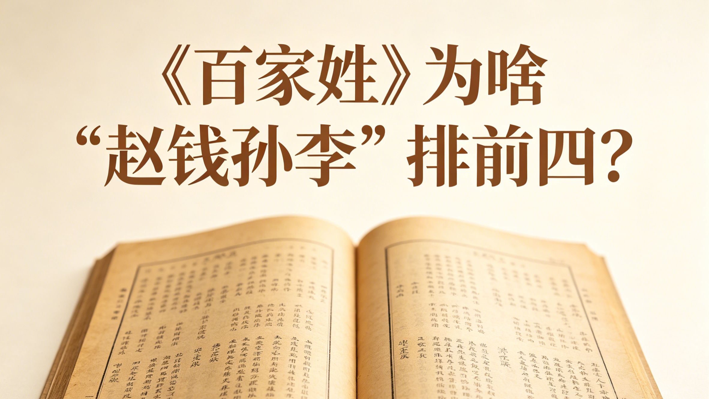 百家姓为什么赵钱孙李开头(百家姓为什么赵钱孙李排前面) 百家姓为什么赵钱孙李开头(百家姓为什么赵钱孙李排前面)
