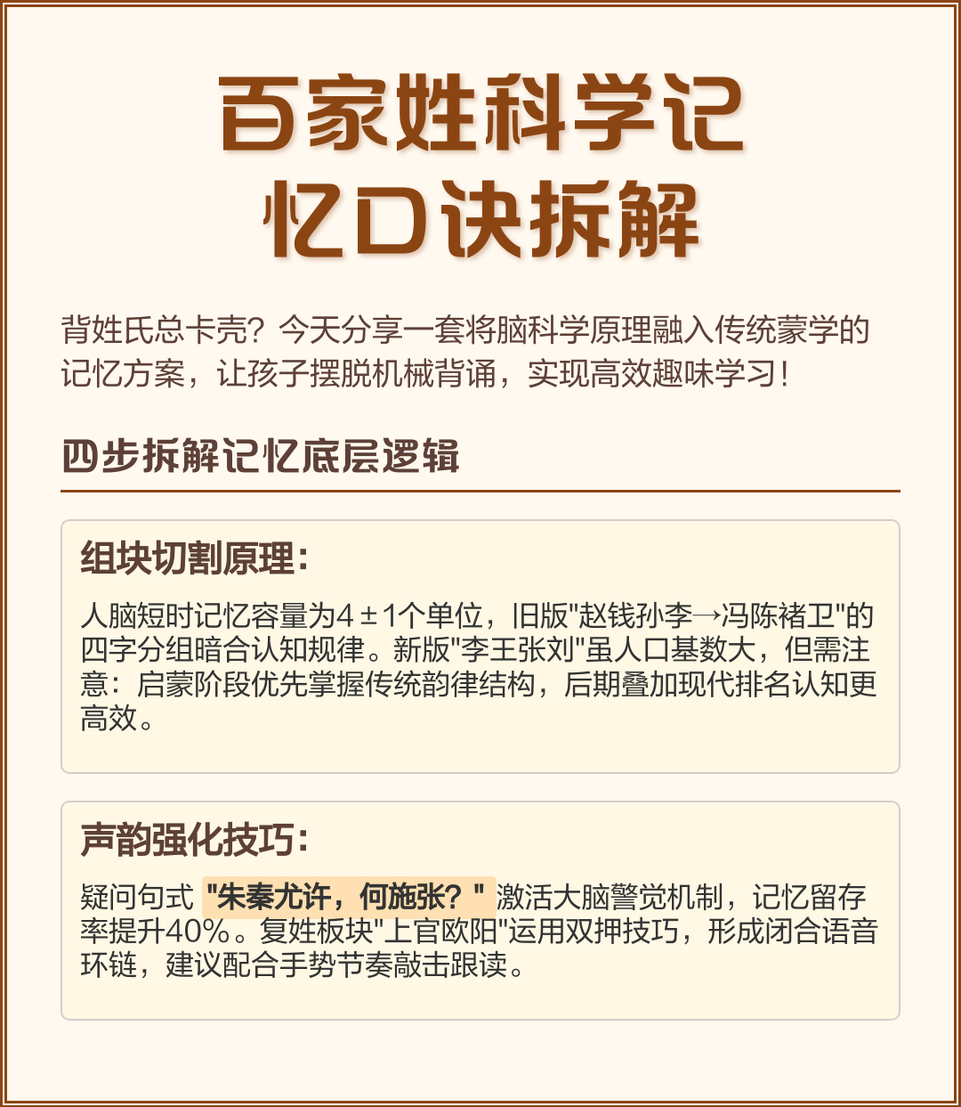 百家姓全篇口诀(百家姓完整版口诀) 百家姓全篇口诀(百家姓完整版口诀)