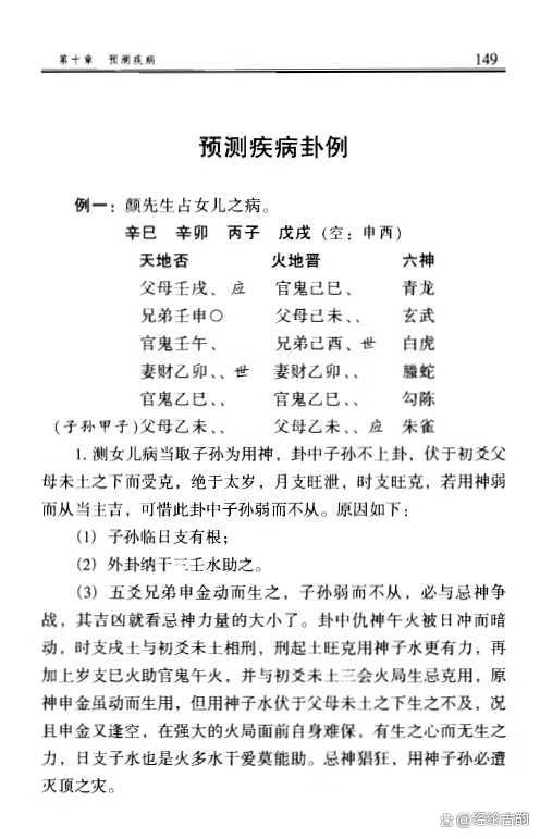 六爻预测疾病详解(六爻预测疾病爻象代表)