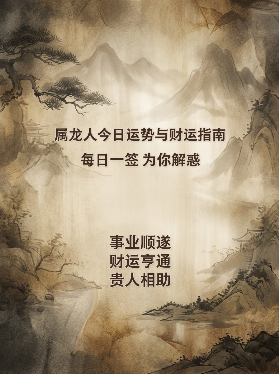 运势每日一签(每日一签运势更新)