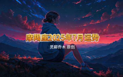 摩羯座7月运势完整版(摩羯座未来7天详细运势)
