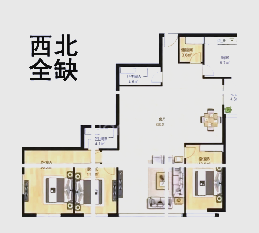 房屋西北角是什么位(房屋西北角乾位放啥东西旺财)