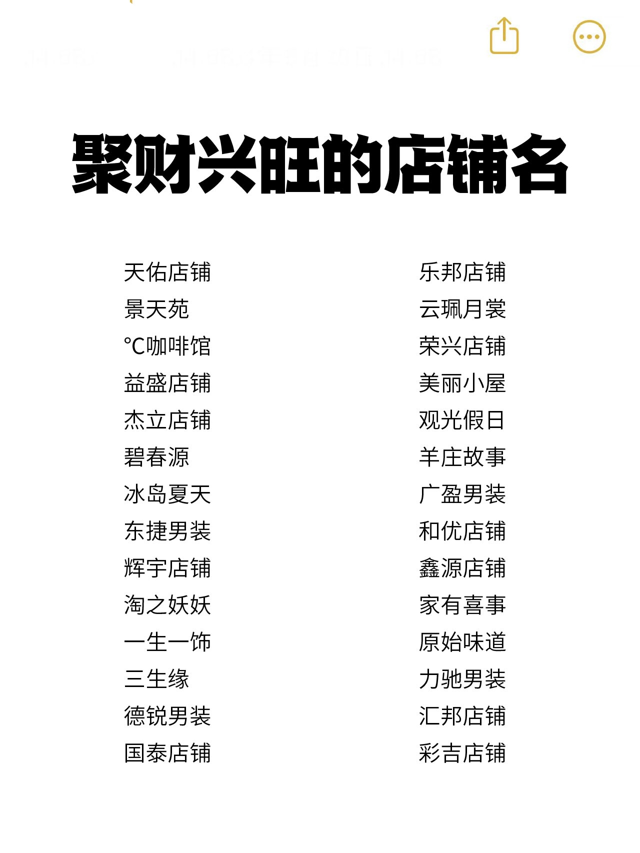 店铺起名(店铺起名打分) 店铺起名(店铺起名打分)
