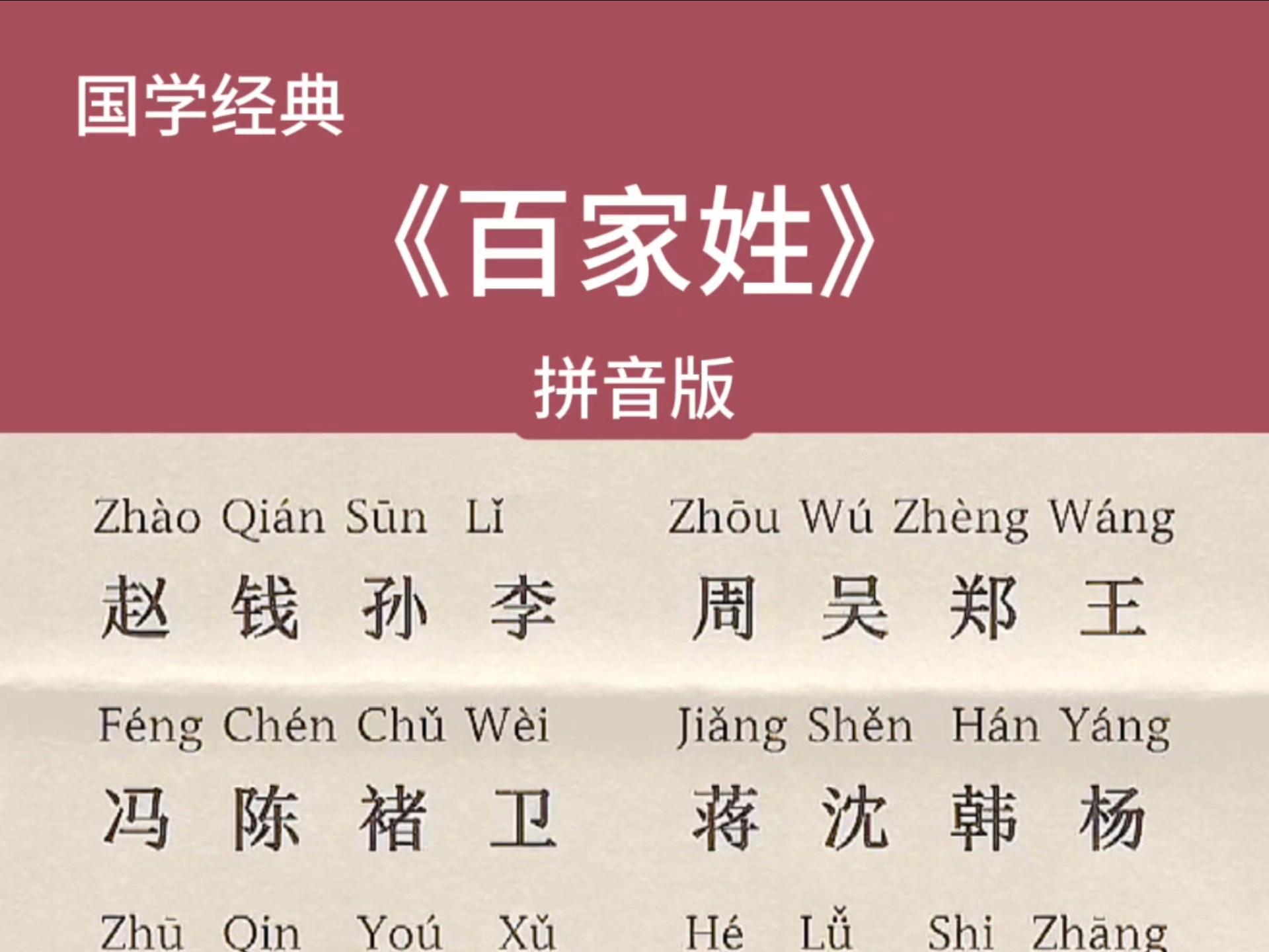 百家姓的全文是什么(百家姓是什么类型的书) 百家姓的全文是什么(百家姓是什么类型的书)