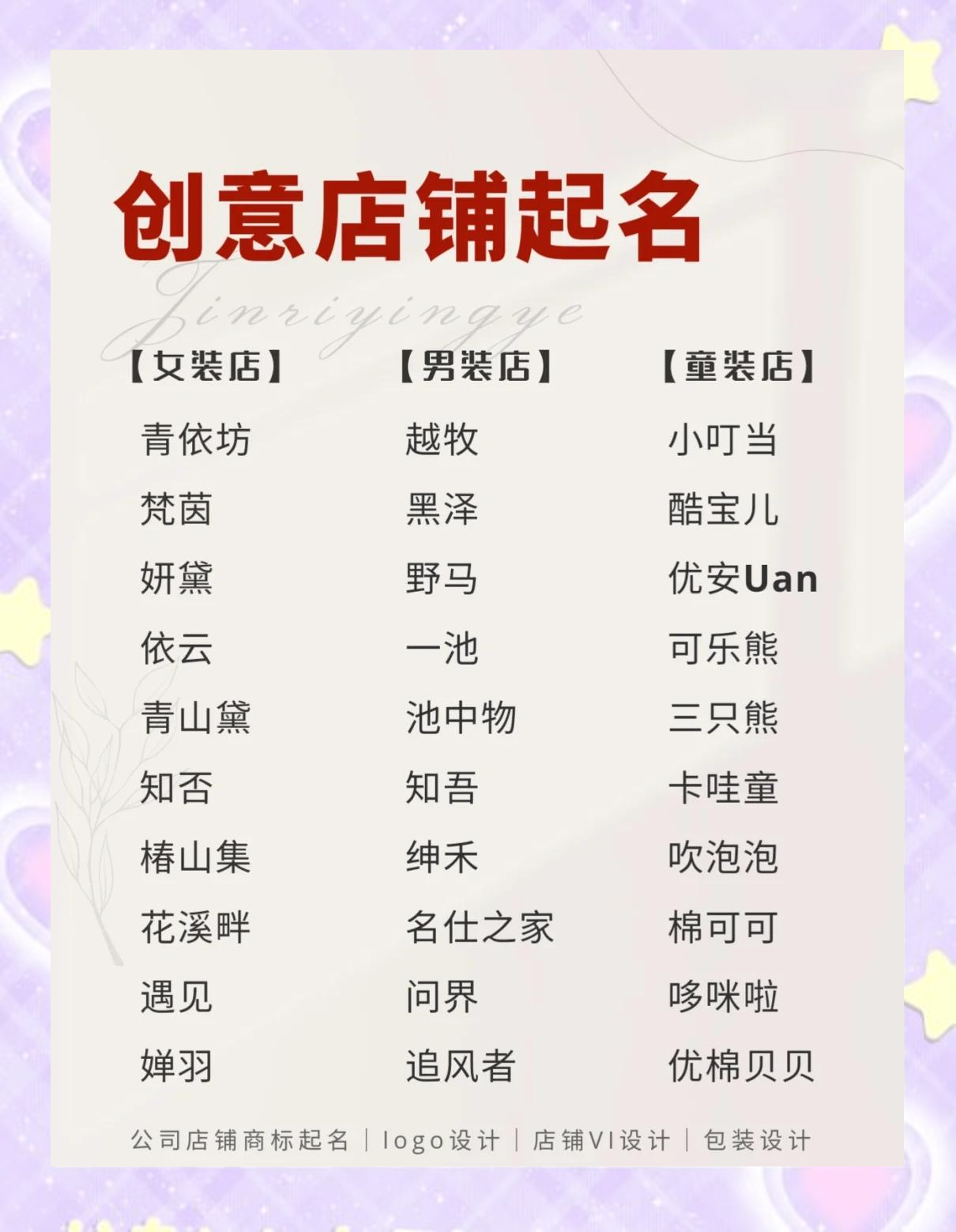 店起名(店起名字) 店起名(店起名字)