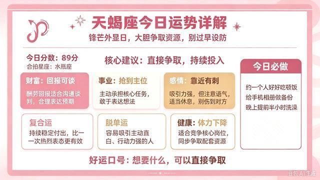 天蝎座今日运势分析(天蝎座今日运势分析女生)