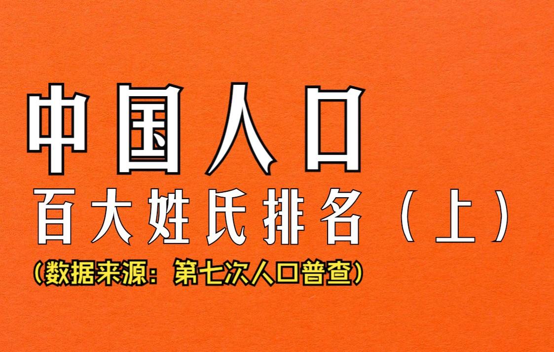 一百大姓氏(100大姓氏)
