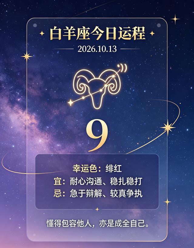 今日白羊座运势指数(白羊座今天运势怎么样) 今日白羊座运势指数(白羊座今天运势怎么样)