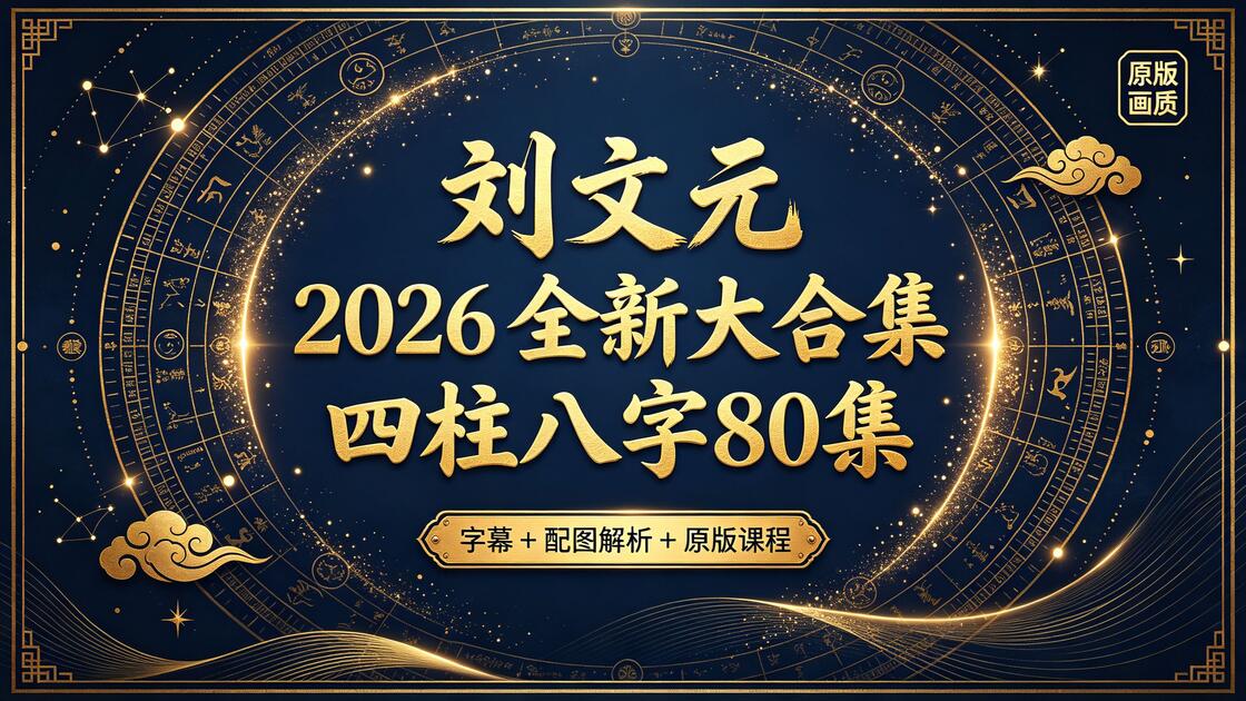 八字视频教程全套免费(八字教学视频教程全集百度网盘)