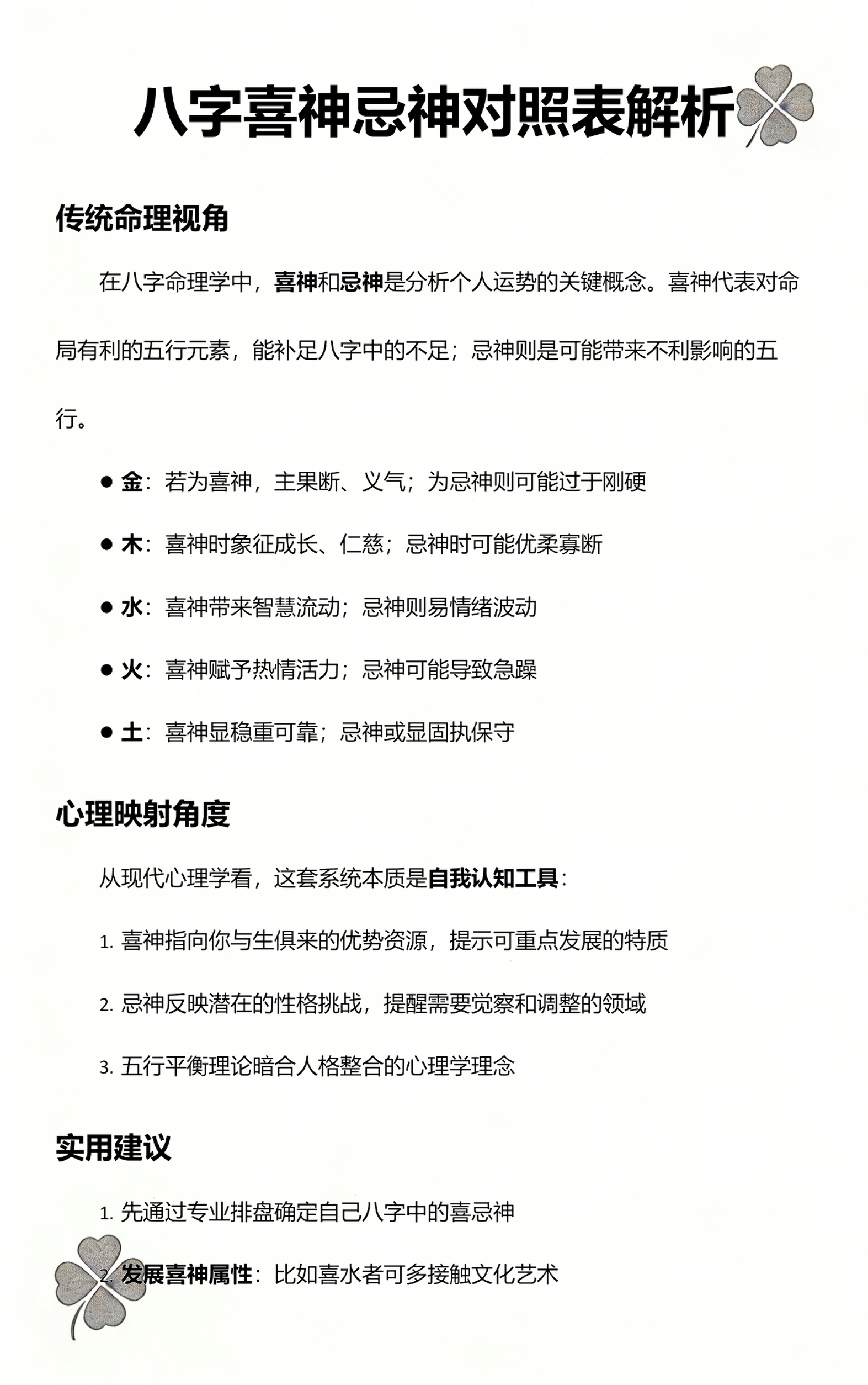 查喜神和忌神(八字查喜神忌神)