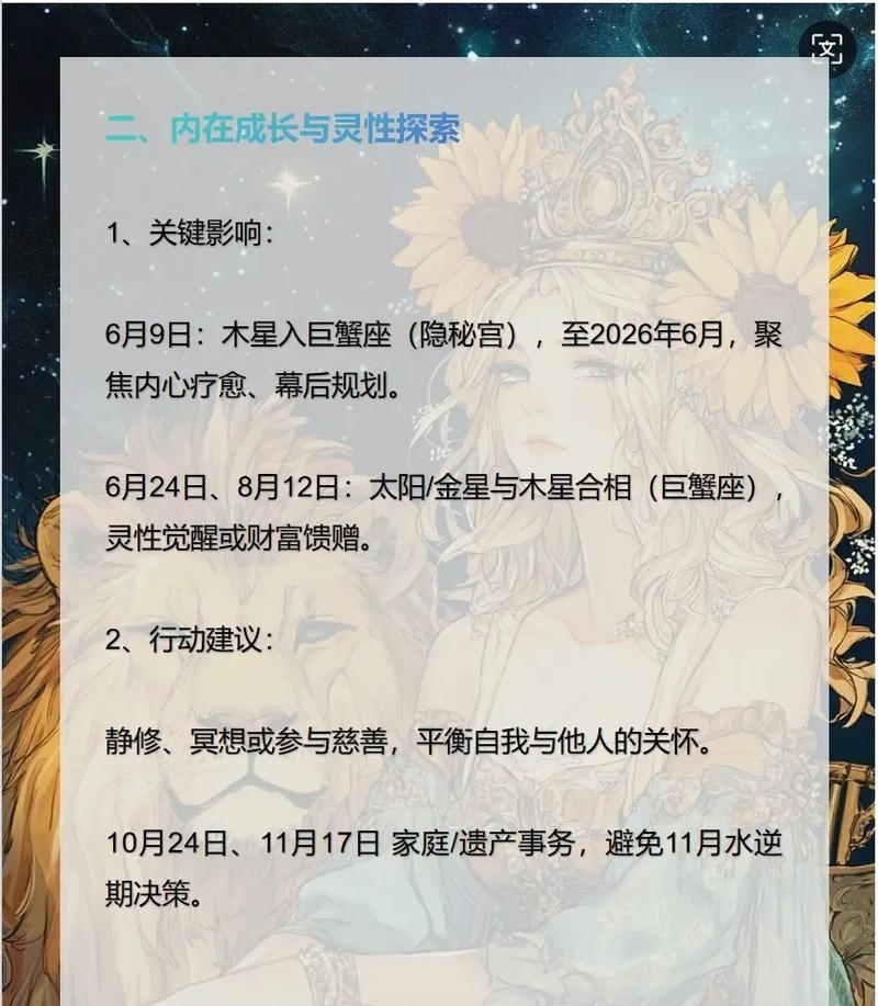 今日运程狮子座每日运势(今日运程狮子座每日运势如何) 今日运程狮子座每日运势(今日运程狮子座每日运势如何)