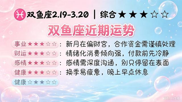 双鱼座今日运势详解(双鱼座今日运势查询方法)
