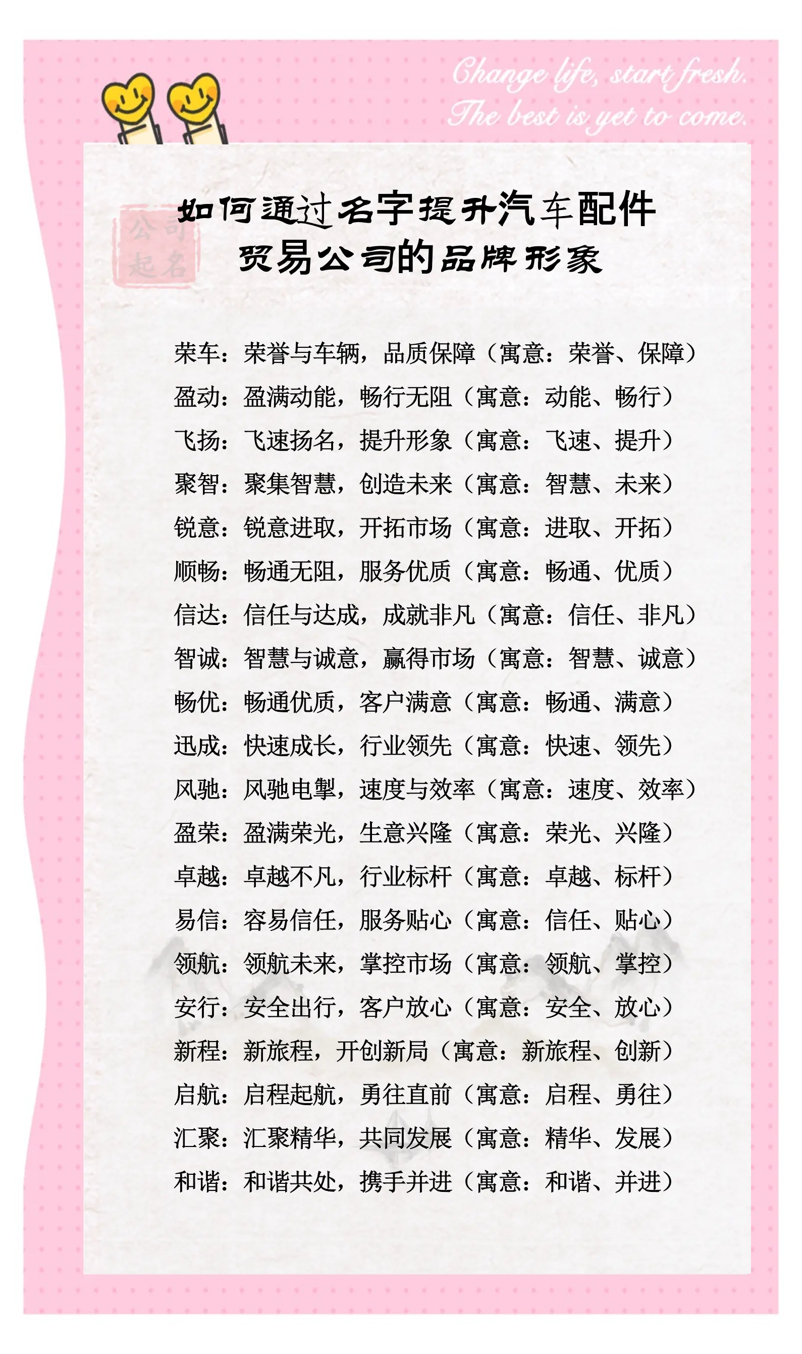 公司起名常用字(公司起名用哪些字比较好)