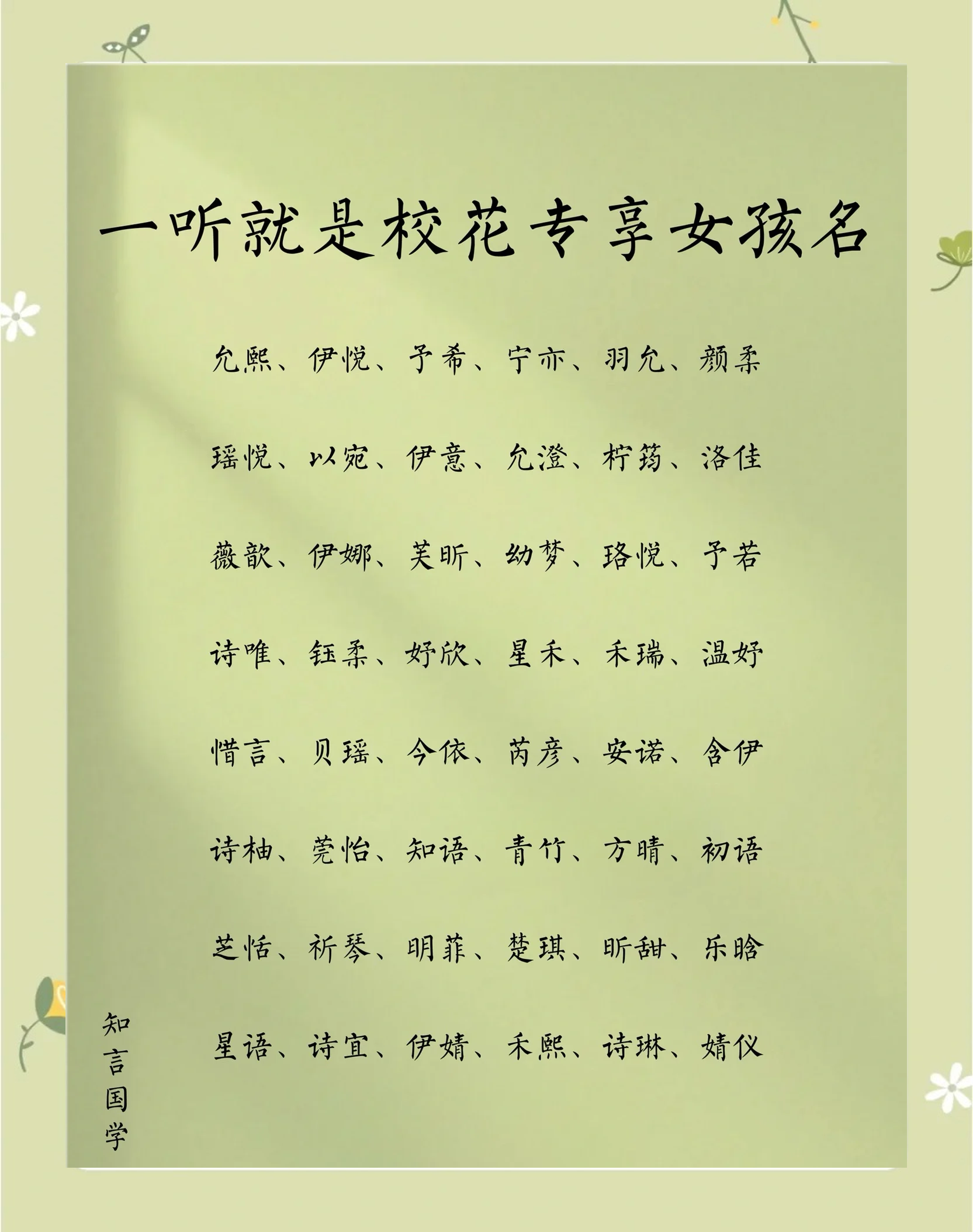 女孩如何起名字(女孩起名字大全独特)